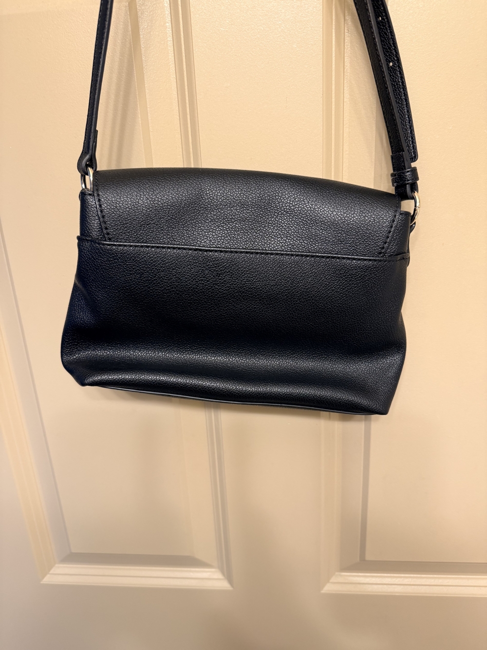 Lauren Conrad LC Black Pebbled Crossbody Purse Classic Every Day Bag - Picture 5 of 9